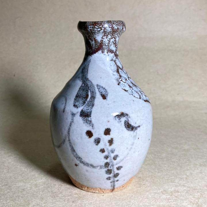 江戸時代中期 古伊万里 染付 稲束に雀の図 そば猪口 蕎麦猪口 ぐい呑