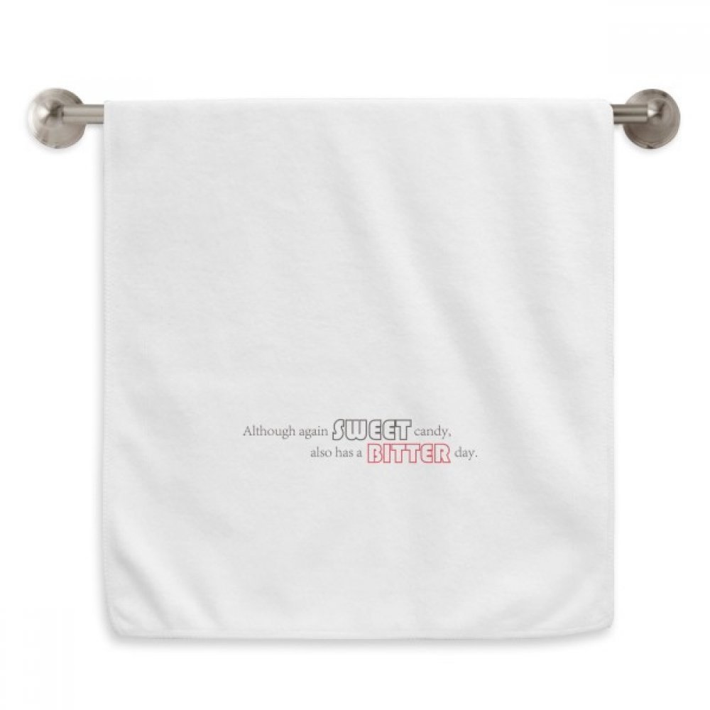 Serviettes douces et réconfortantes motif Citation Douce Sucrerie Blanc