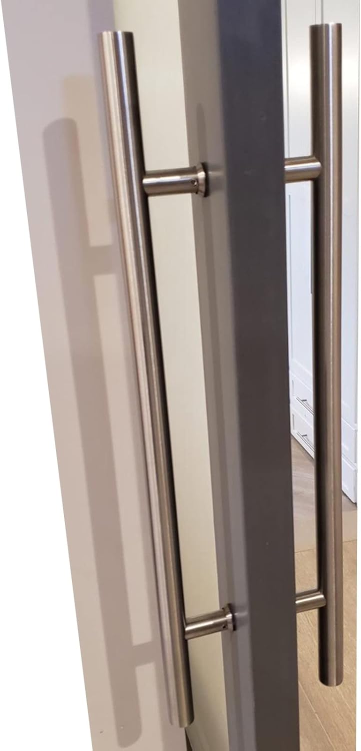 Front Entry Door Handle, Double Sided Push Pull Swing Door Handle, 24in