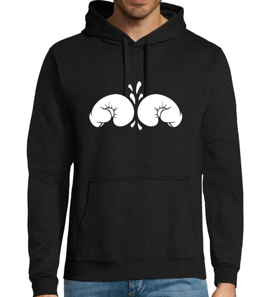 Boxkampf - Guanti da boxe da uomo, con cappuccio, colore nero, 4XL
