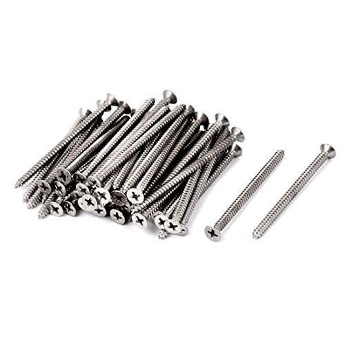 Tornillos Autorroscantes M3.5 x 60mm Cabeza Plana Phillips 50 pcs miniatura 1