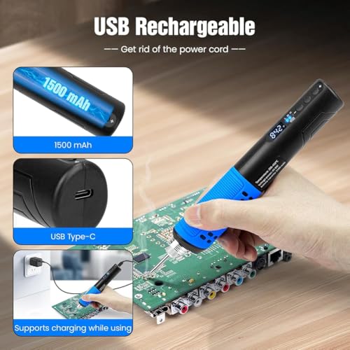 Soldador inalámbrico USB para pequeños proyectos de soldadura LED 7