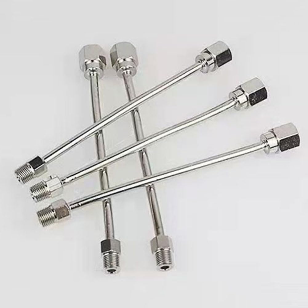 10 Stück Sprühdüsen aus Messing, biegsame Kupfer-Verlängerungsstange für die Befeuchtung, Kühlung und Staubbekämpfung im Garten, 1/8 Zoll, 40 cm (15,7 Zoll)