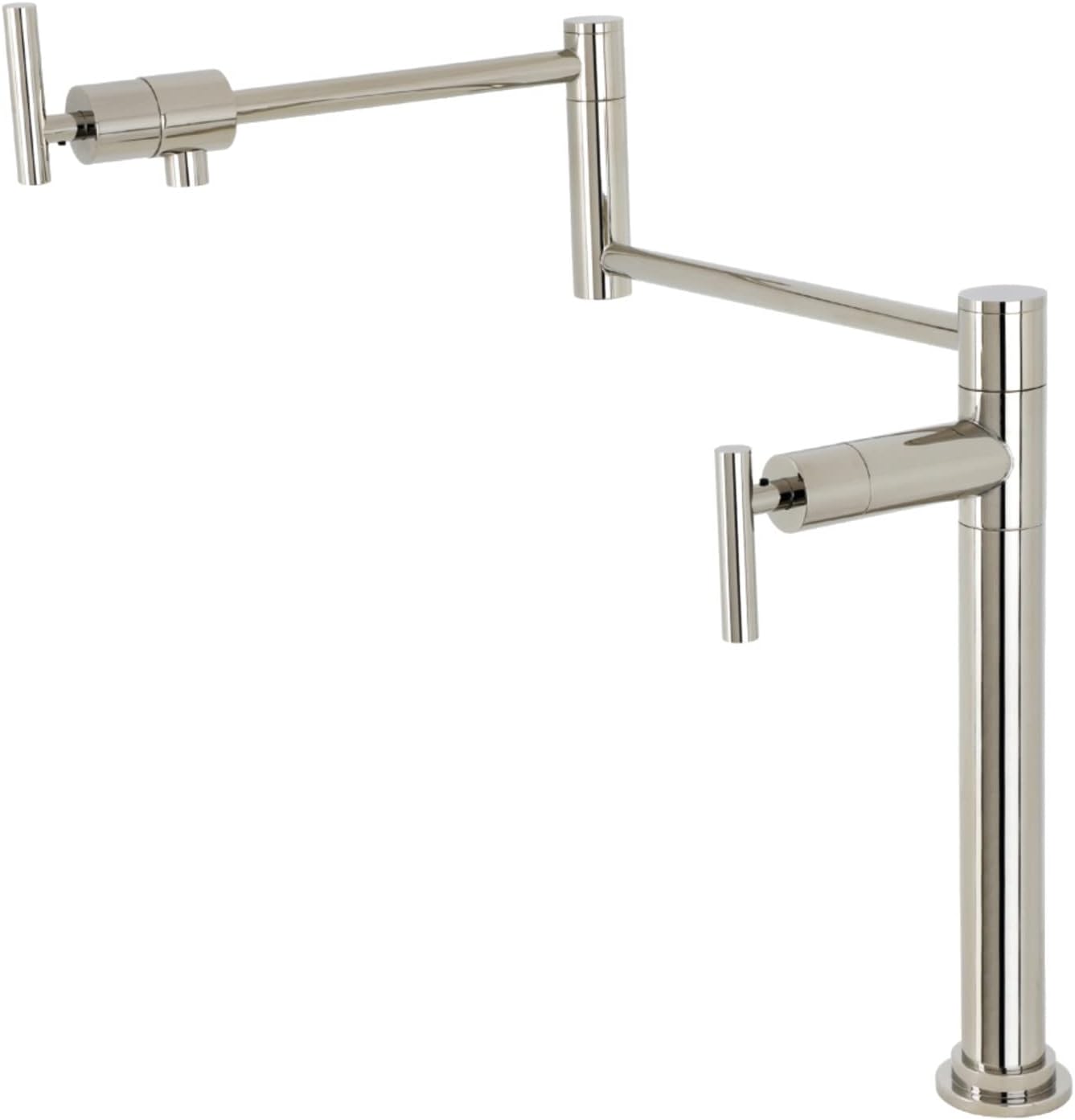 Kingston Brass KS4705CML Manhattan Deck Mount Pot Filler, Oil Rubbed Bronze