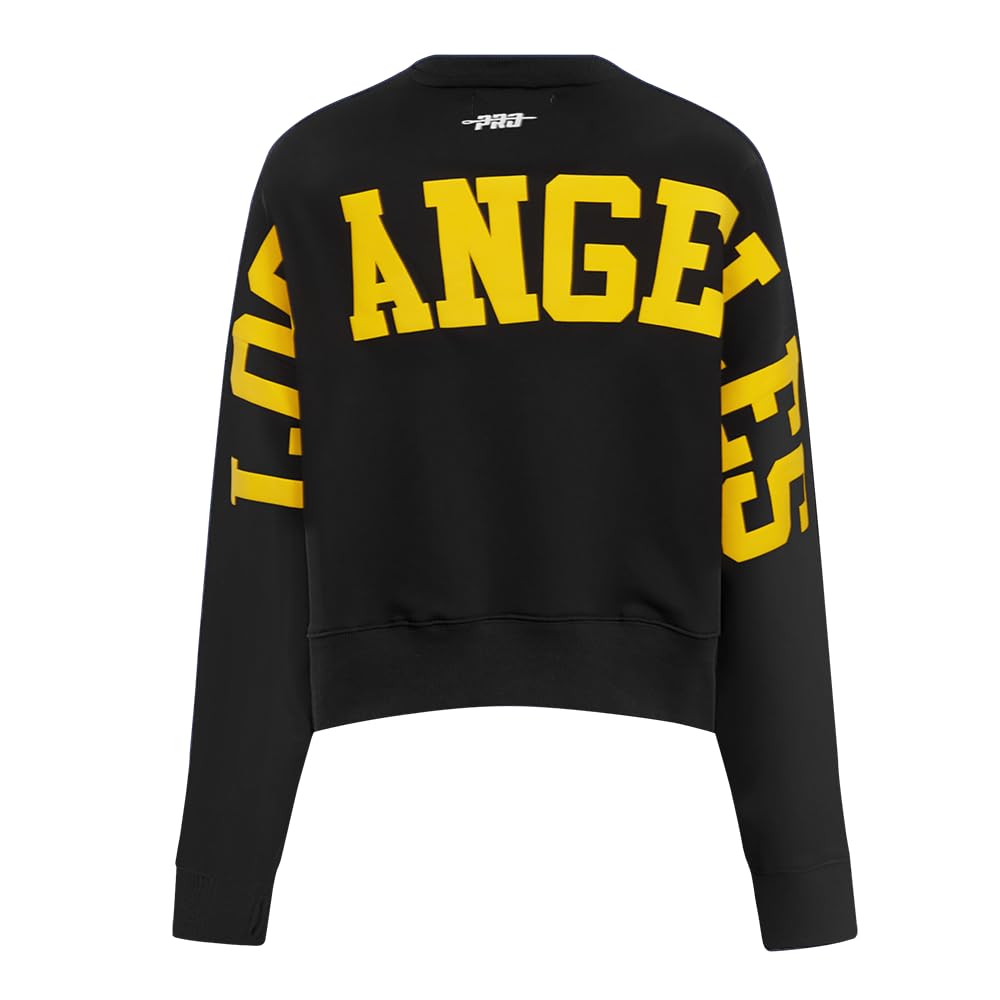 Pro Standard Womens NBA Los Angeles Lakers Wingspan Sweatshirt Black M
