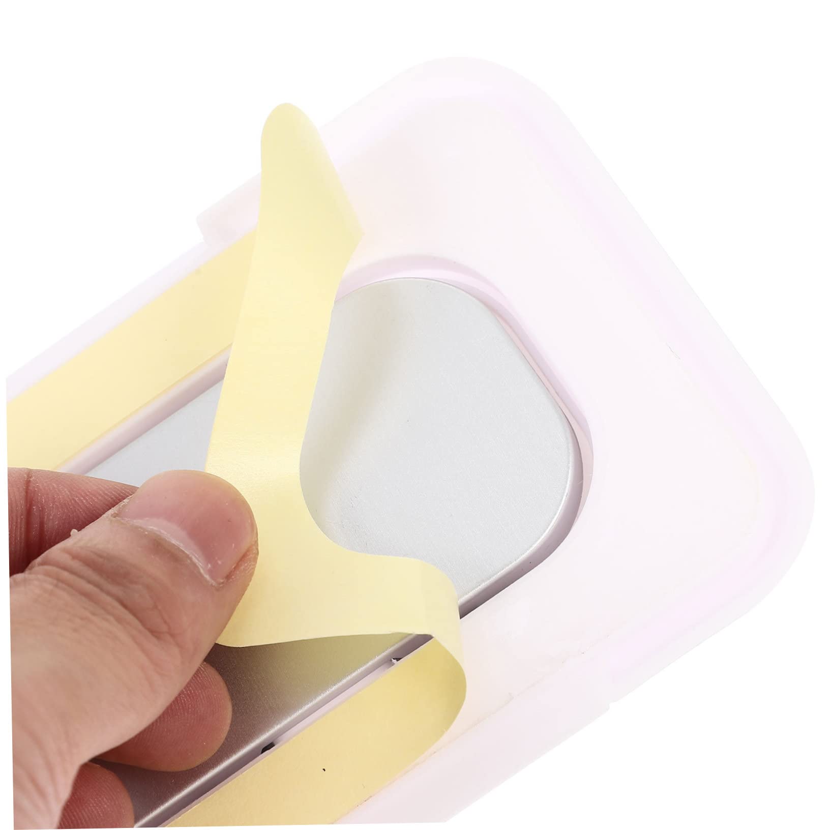 3 Pièces Essuie-tout Lingettes De Voiture Machine De Chauffage De Lingettes Humides Lingettes Pour Voiture Lingettes De Voyage Pour Bébé Distributeur De Voyage Pp Blanche