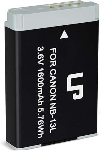 LP Batería NB-13L, batería de repuesto de 1600 mAh compatible con Canon PowerShot SX620 HS, SX720 HS, SX730 HS, SX740 HS Digital, G1 X Mark III, G5