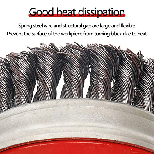 Leishent Wire Wheel For Angle Grinder Inner Hole Diameter - 14Mm,Interface Specifications - M14,Wire Wheel Diameter：65Mm #TOP4