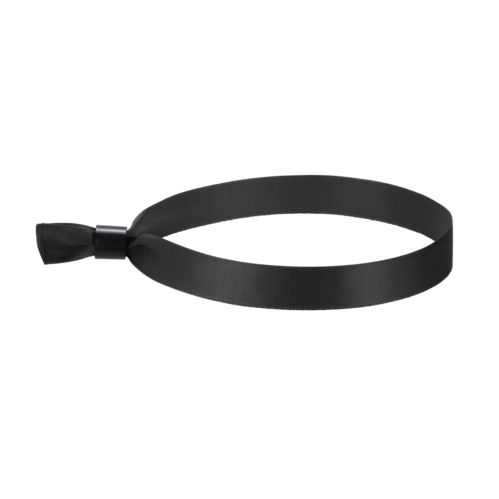 sourcing map 30 Pcs Cloth Event Wristband 13.8"x0.6" Colored Wristbands for Events Lightweight Concert Club Entrance Wrist Strap Party Entry, Black