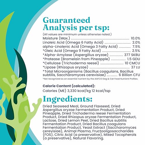 Solid Gold Seameal Cat Probiotic & Dog Probiotics For Digestive Health - Kelp Powder Dog & Cat Multivitamin Supplement W/Prebiotics & Digestive Enzymes For Skin thumb #3