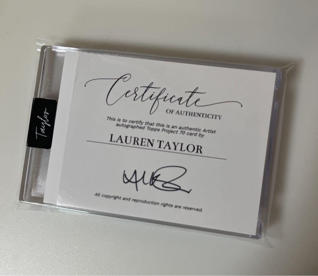 Amazon.co.jp: Topps project70 大谷翔平×Lauren Taylor サイン 