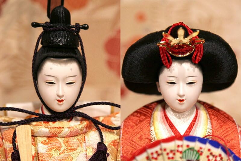 Amazon | 雛人形 吉徳大光 コンパクト ひな人形 雛 収納飾り 三段飾り