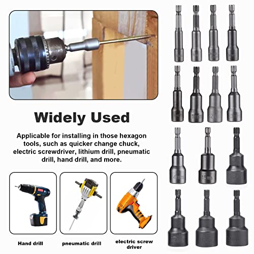 HSEAMALL 14PCS Set di cacciaviti magnetici, 6-19mm...