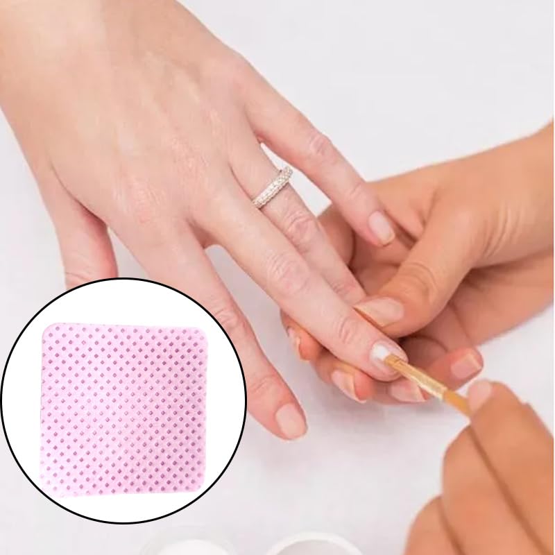 1080PCS Lint Free Nail Wipes, Super Absorbent Nail Polish Remover Pads with Storage Case Disposable No Lint Cleaning Wipes for Gel Nails, Lash Extensions Glue Removal and Nail Prep