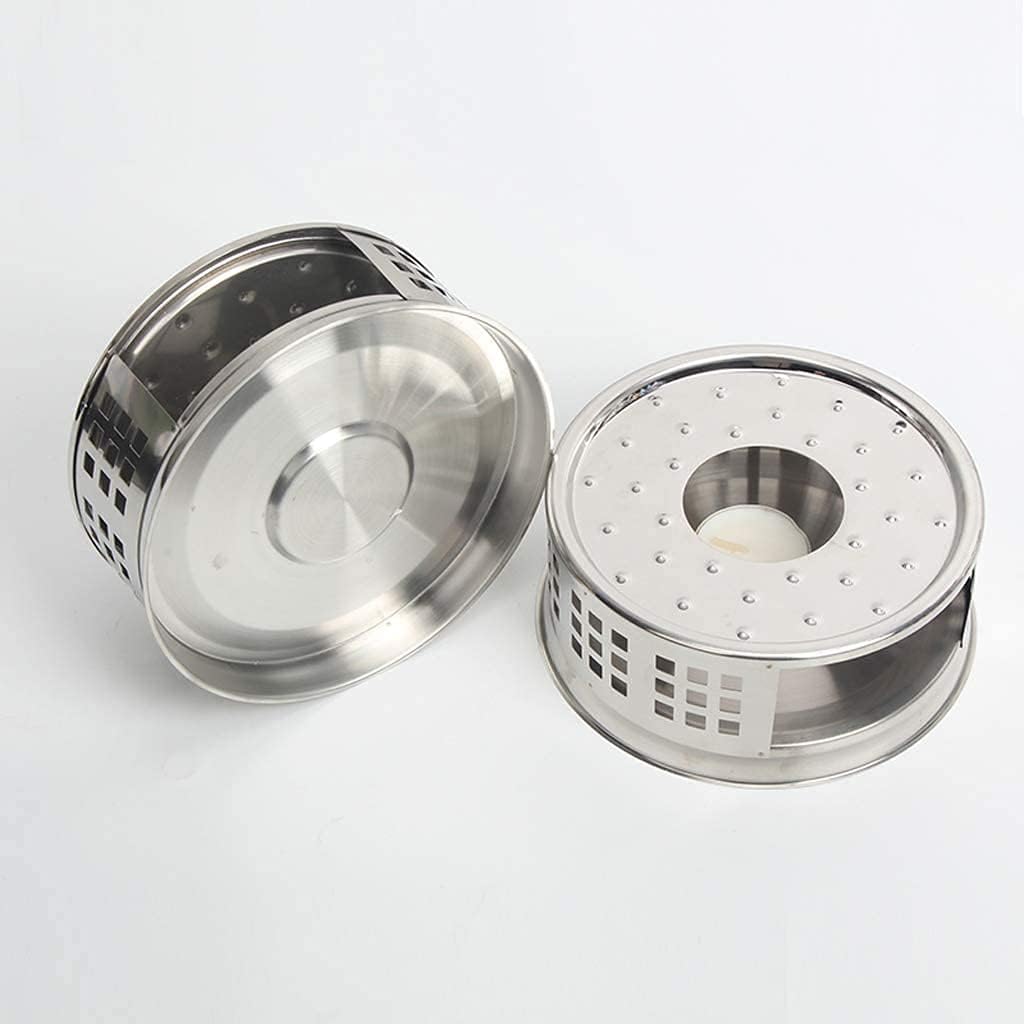 Teapot Dish Warmers Stainless Steel Trivet and Teapot Warmer with Tea Light Candle