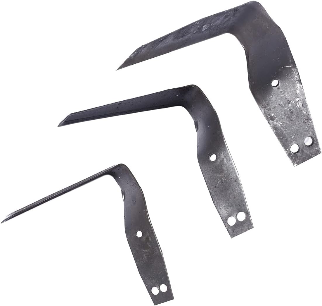 Set of Universal Garden Flat Cutters Hoe Shovel Rake Fokina Steel 65g (Set of 3)