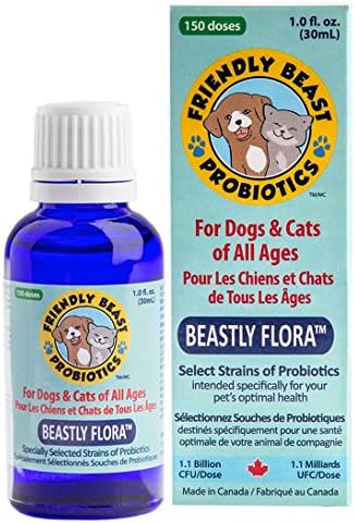 FRIENDLY BEAST PET PROBIOTICS, BEASTLY FLORA 30ML EXTRA VALUE BOTTLE