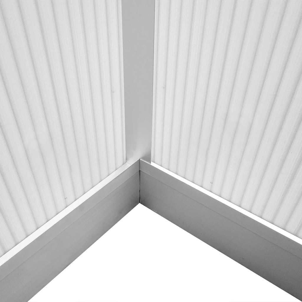 Szklarnia z fundamentem, wzmocnione aluminium, 361 x 250 x 195 cm, 9,025 m², podwójne ściany, poliwęglan, odporna na promieniowanie UV, do uprawy, ochrona przed mrozem