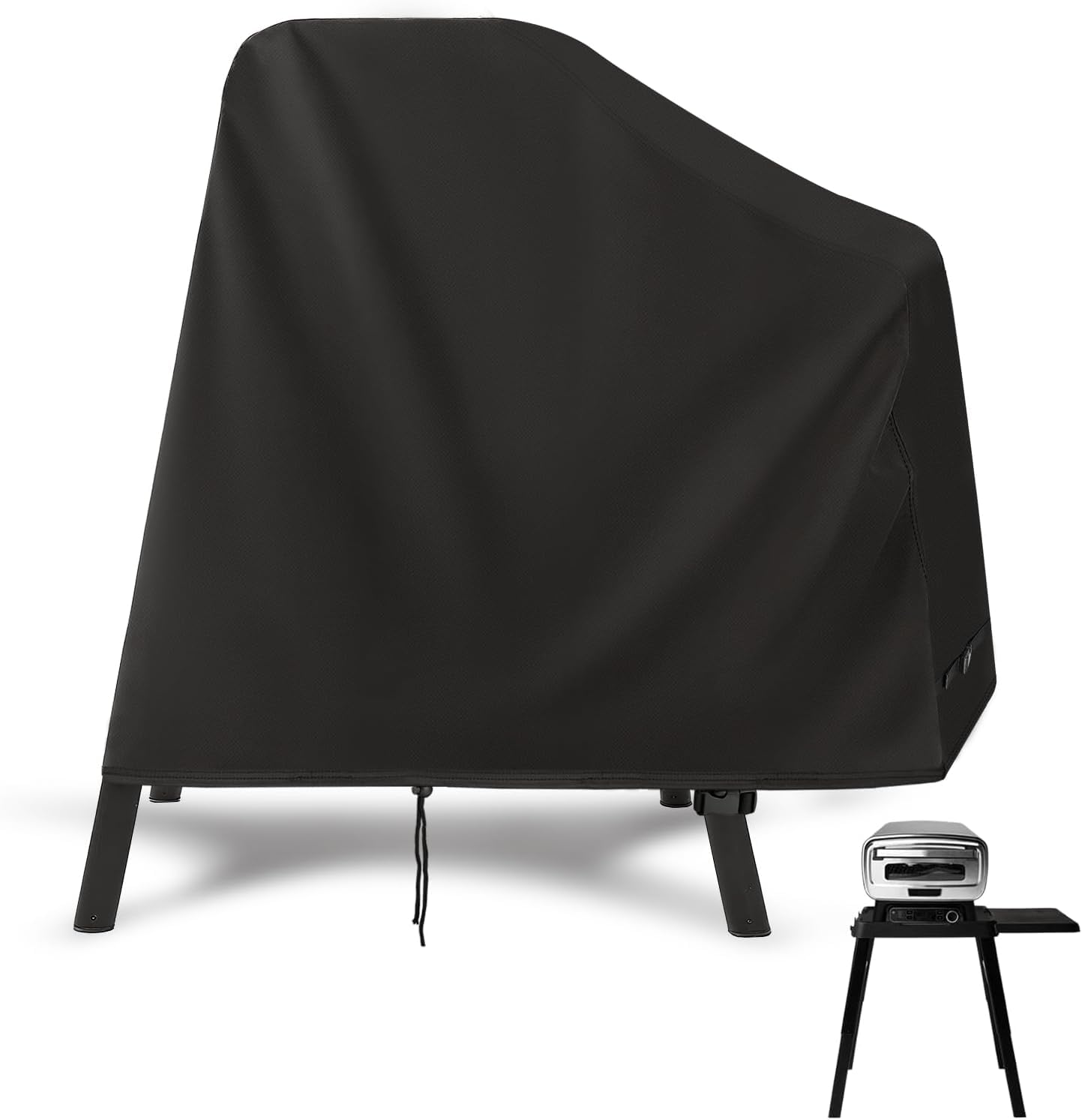 Iptienda BBQ Cover,Outdoor Grill Covers Waterproof for Ninja Outdoor Stand with One Side Table,Barbecue Cover for Ninja Woodfire Grill OG700/800/900/OO100 Series/Artisan Pizza Oven MO201-115x67x102/69 — image 1