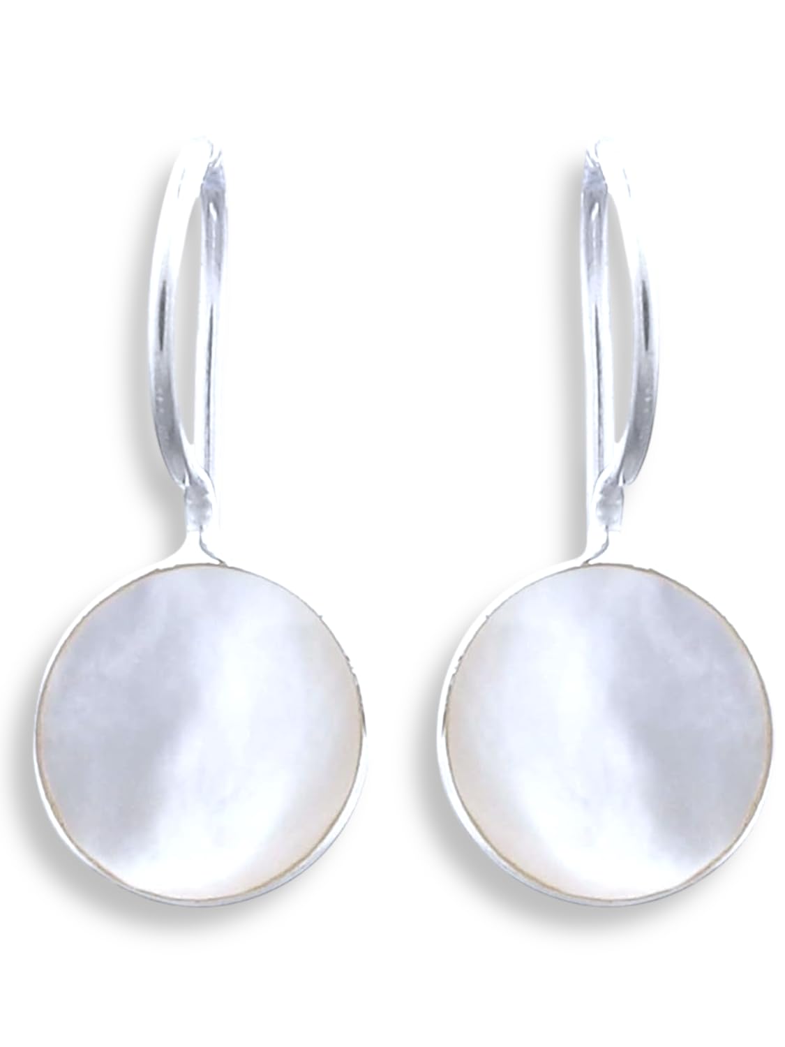 MadamLili Ohrringe Silber 925 Hängend - Handgefertigte Perlmutt Ohrhänger, Eleganter Brautschmuck, Hypoallergen & Nickelfrei - Silber Ohrringe Damen 925, Perfektes Geschenk Für Hochzeit