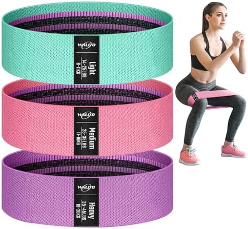 WALITO Resistance Bands for Working Out, Fabric Exercise Bands for Legs and Butt, Workout Bands for Women and Men, Booty Band for Yoga Starter Set, Pilates, Rehab, Fitness and Home Workout WALITO Resistance Bands for Working Out, Fabric Exercise Bands for Legs and Butt, Workout Bands for Women and Men, Booty Band for Yoga Starter Set, Pilates, Rehab, Fitness and Home Workout