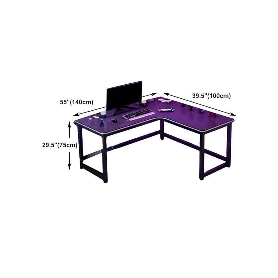 Amazon | NIUYAO モダンブラック オフィスデスク L字型 引き出し