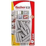 Modo de empleo: el taco fischer es apto para instalación pre-posicionada. Al introducir el tornillo, los tacos se expanden en cuatro direcciones, proporcionando así un anclaje seguro.