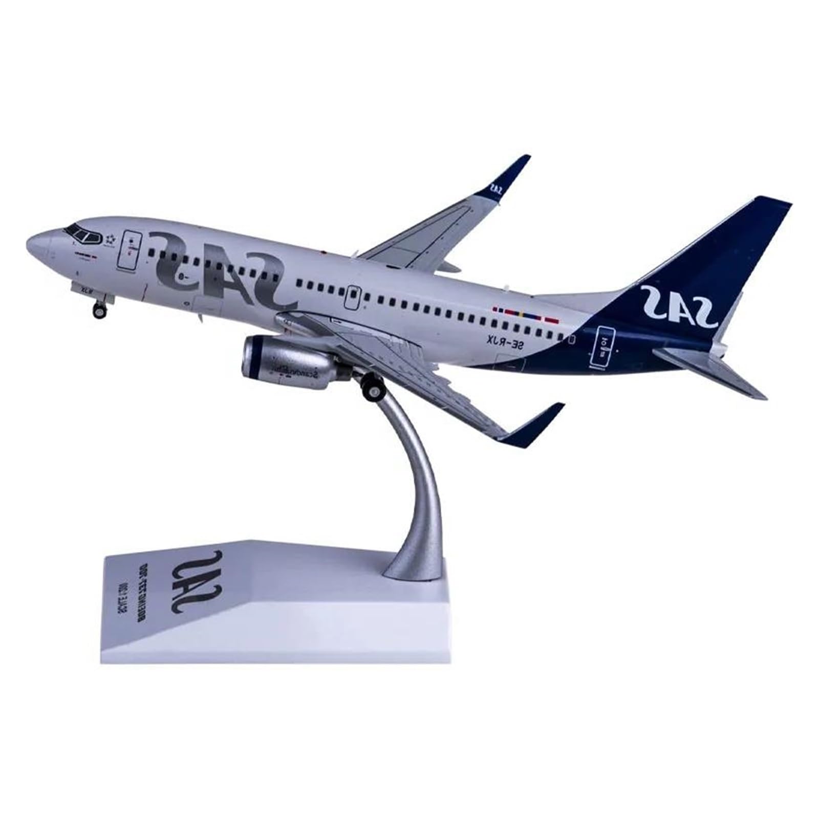 Aviones clásicos Antiguos 1:200 SAS 737-700 SE-RJX Airlines Avión Modelo De Aleación De Metal Ornamento