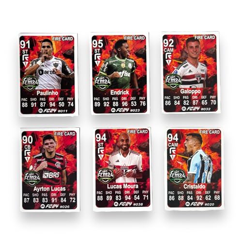 Kit 200 Cards Futebol Brasileirão 2024 = 50 Pacotinhos