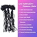 12Inch Loc Extensions Human Hair 0.2cm Thickness 30 Strands100% Human Hair Dreadlock Extensions for Women Men Kids Full Handmade Permanent Micro Curly Locs Extensions Can Be Dyed Twisted and Bleached