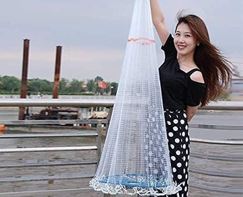 Jannat Flavours Hand Throwing Fishing Net/Jaal, Manual Lightweight Throw Cast Net – 8ft to 10 ft Nylon High Strength Fishing Net for Ocean, Lake, Pond, River, Stream Fishing (B0CHN82V5Z) Amazon Price History, Amazon Price Tracker