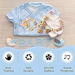 3-Pieces-Wooden-Rattle-Toys-Set-Beech-Wood-Teether-Ring-Wooden-Beads-Pacifier-Clip-Holder-Crochet-Beads-Hedgehog-Shape-Rattle-Bracelet-Montessori-Inspired-Toys