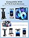 LZSIG Tablet Holder for Mic Stand, Adjustable iPad iPhone Mount for Music Stand - Compatible with Kindle/Android/Smartphones, Fits 4.7 to 13.5-inch Devices