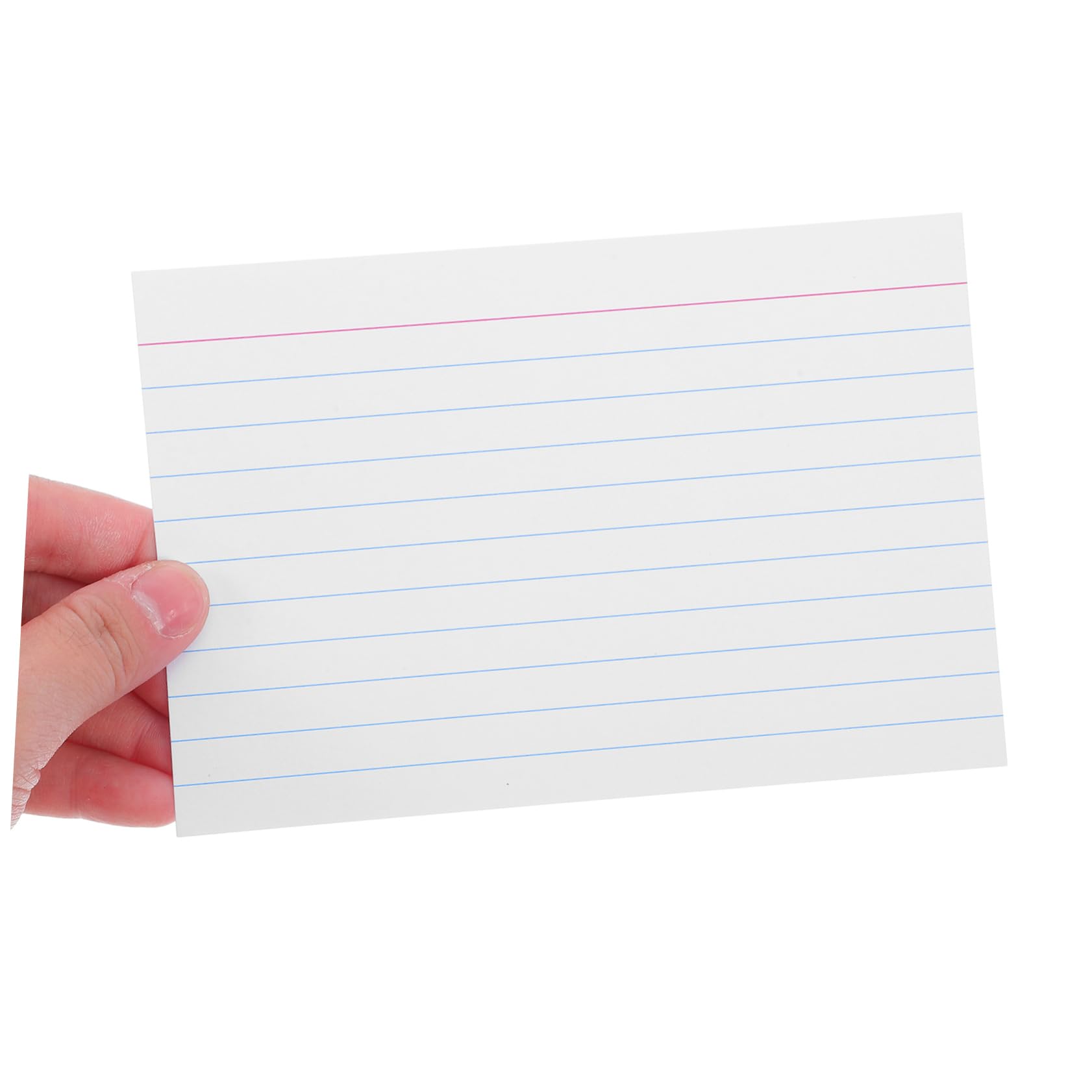 ARTIBETTER 200 Linierte Dicke Papier Präsentationskarten 4 Zoll mit Glatter Schreibfläche für Schule Büro und Prüfungen
