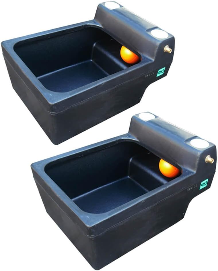 Kingspan Titan Livestock Drinking Trough, (with ball float shut off valve) (12 Gallon) (2)