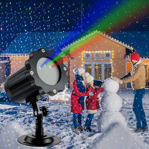 Jersige Christmas Projector Light, Outdoor Lights Projector Waterproof Remote Control