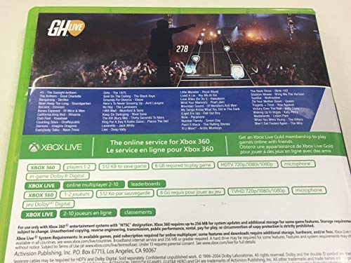 Image of Guitar Hero: Live for Xbox 360 (Game ONLY) (Renewed)