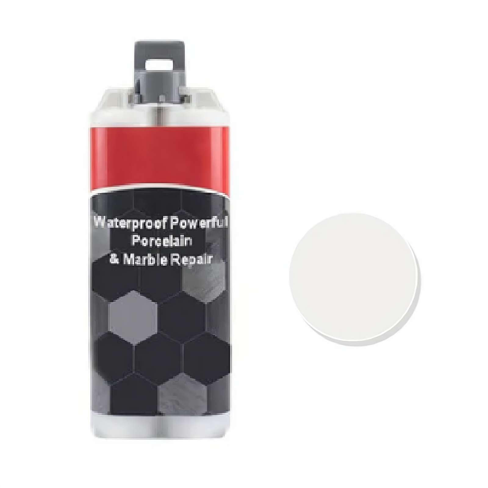 Tile & Stone Repair Kit, 50ml Ceramic Tile Repair Kit, Fast-Drying Waterproof Repair Filler for Porcelain,Marble,Ceramic & Granite, Crack,Chip & Grout Repair for Bathrooms,Sinks,Showers & Bathtubs
