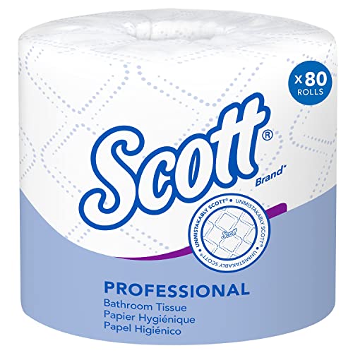 Scott® Professional Standard Roll Bathroom Tissue (04460), 2-Ply, White, (80 Rolls or Pack of 80)