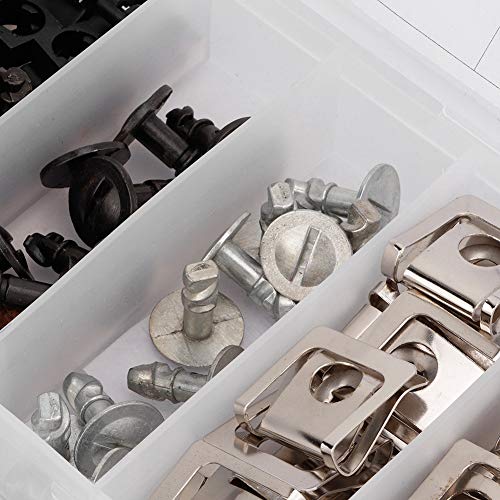 Kit de ferragens para bandeja de motor, prático resistente 60 peças, pino de porca de panela de moto