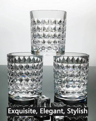 Image of Premium 300 ML Water & Juice Drinking Glasses Set of 6 Vintage Glassware Set for Juice, Cocktail, Mocktail,Whisky All Beverages Everyday Uses for Gift (6, MT-02)