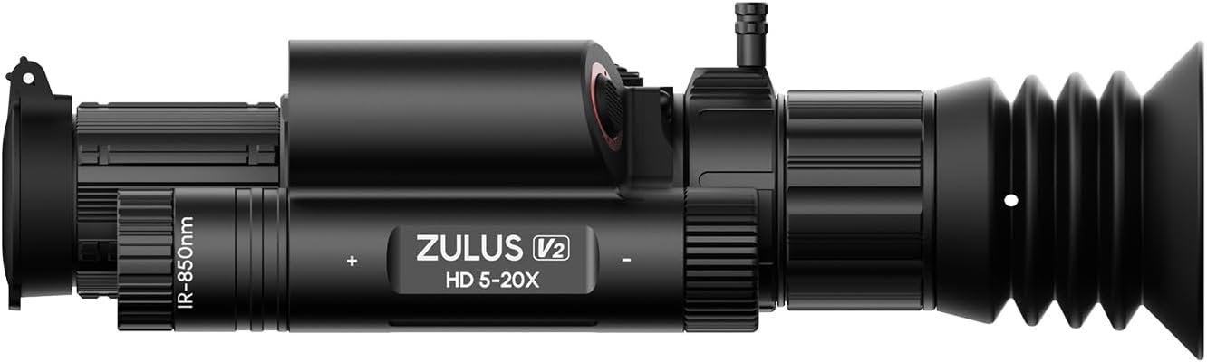 DNT Optics Zulus HD V2 Digital Day/Night Vision Scope with Infrared and Laser Rangefinder & Ballistic Calculator