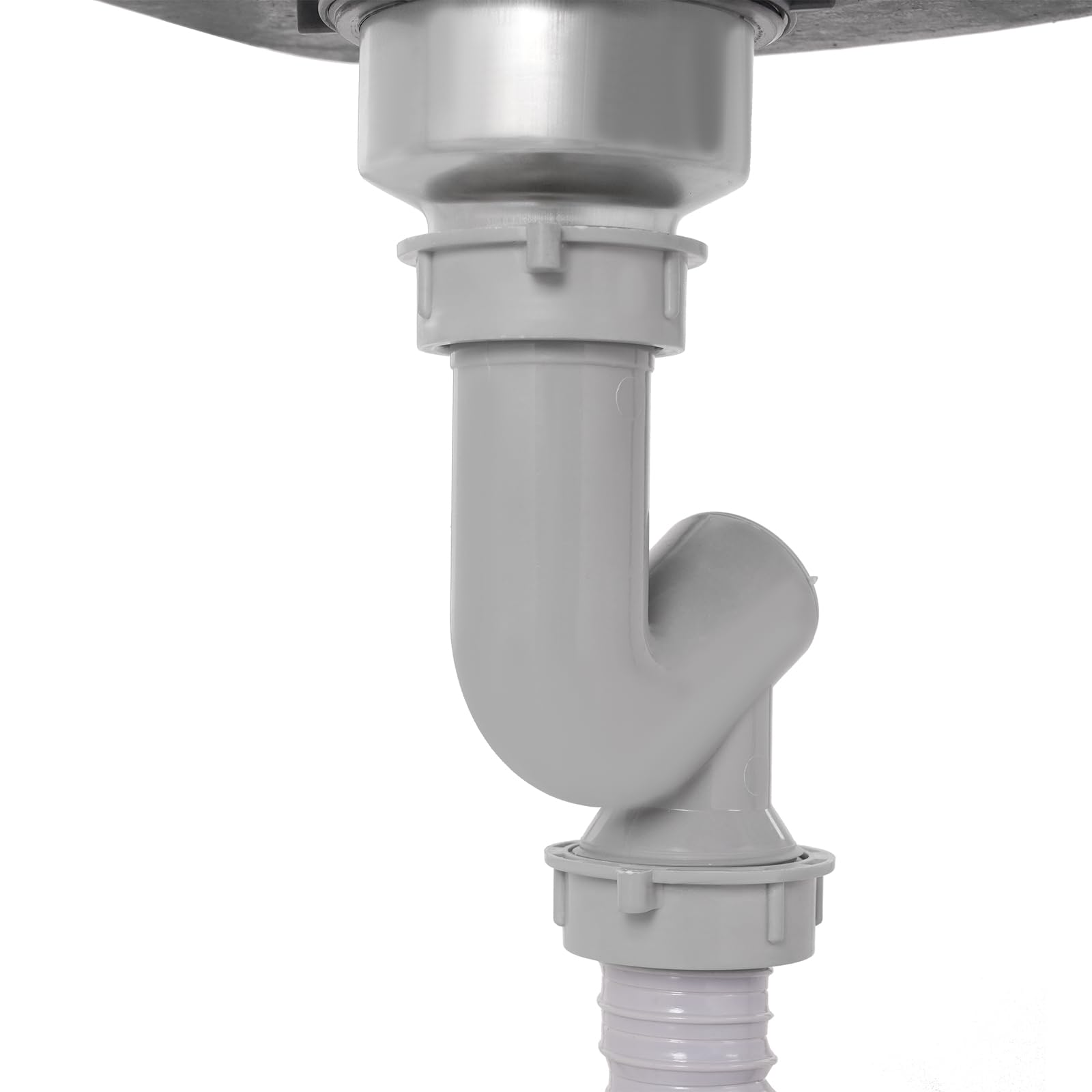 Fregadero de cocina Fregadero de un solo cuenco de acero inoxidable Fregadero multifuncional Fregadero gourmet Adecuado para la limpieza de cocinas Lavandería Laboratorio Cafetería Bar Té Leche Tienda