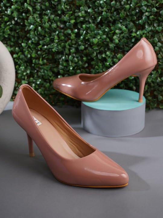 Image of ELLE Women's Solid Stiletto Heel Slip-On Pumps