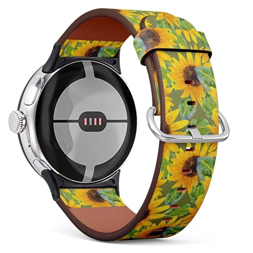 THAZEE Google Pixel Watch 2 (2023) / Pixel Watch (2022) Ή U[EHb`oh (Sunflower 2) pX}[gEHb`XgbvuXbg