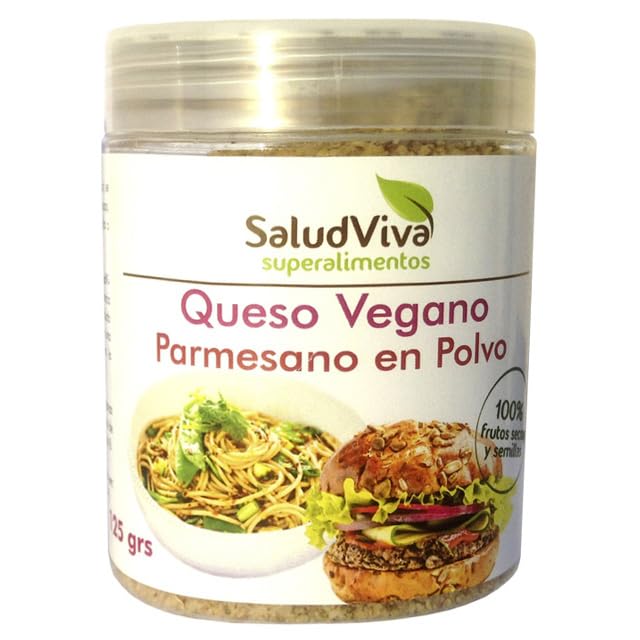 Queso Vegano Italiano en Polvo 125g | Estilo Parmesano | Alternativa 100% Vegetal | Sin Lactosa ni Gluten | Ideal para Pastas y Ensaladas