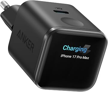 Anker Nano Cargador iPhone Carga Rapida USB C 45W Inteligente