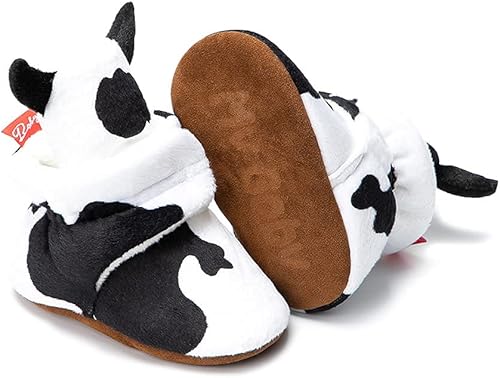 Miniatura 3 de Meckior - Pantuflas para bebés recién nacidos, niños y niñas, botines de forro polar cálidos para el invierno, primeros pasos