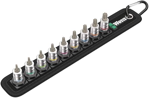 Wera 05003882001 Correa 3 Torx Hf Bitnuss/Set Torx con función de sujeción
