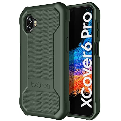 Image of BELTRON Galaxy XCover6 Pro Heavy Duty Case, Industrial Strength Armor Case with Reinforced Technology for Samsung Galaxy XCover 6 Pro 2022 SM-G736 (AT&T FirstNet Verizon) - Green